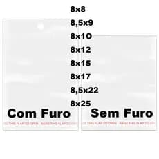 kit 200 100 unis Saquinho Transparente Com Adesivo saco adesivado saquinho com furo solapa 8x8 8x55 8X9 8X10 8X12 8X15 8X17 8X20 8X25 8X40 8x22 8.5x22