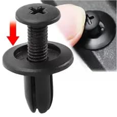 Kit Fixador Parabarro 6mm Reposição Automotiva Fácil Instalação Universal