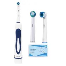 Escova de Dente Eletrica Rotativa Infantil Adulto Familiar c/ 50 fio dental Palito Sem fio
