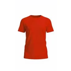 Camiseta Vermelha Masculina Premium Lisa Básica De Algodão Slim Leve e Confortável Unissex