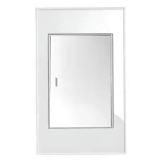 Interruptor 1 Tecla FULL 4x2 Branco Vidro Simples e Paralelo