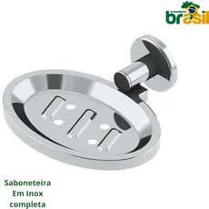 inox acessorios Saboneteira banheiro Porta Sabonete Inox Parede maior resistencia