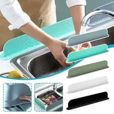 Material De Silicone Pia Respingo Guarda Cozinha Lavatório Anti-Placa Barreira De Água Tapete Absorvente Protetor À Prov