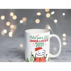 Caneca de Natal Flork e frases