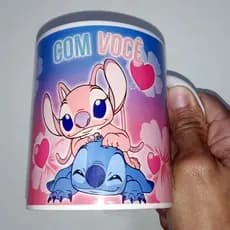 Caneca Lilo Stitch Personalizada Com Seu Nome
