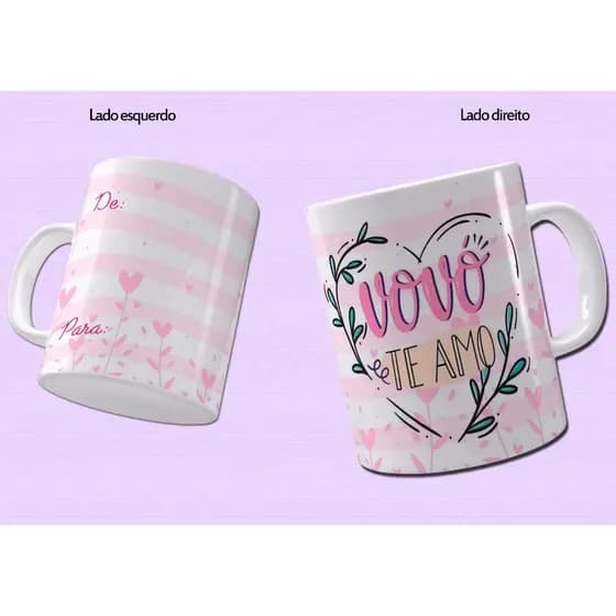 Caneca para Avó e Avô lindas frases e decorações que a vovó adora