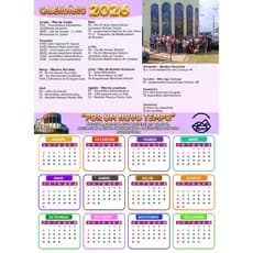 Calendário Personalizado Plastificado  20 a 50 unidades
