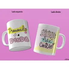 Caneca Dinda e Dindo, Dinha e Dinho
