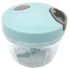 Processador De Alimentos Manual Mini Triturador Fatiador 3 Lâminas Cortador e Picador Legumes Moedor