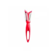 Utensílio Para Casa Cozinha Descascador De Alimentos Multiuso 2 Lâminas Aço Inox Fatiador Frutas Legumes
