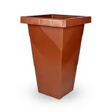 Vaso Plástico Para Flores Quadrado Coluna Grande 28 Litros Vaso Para Planta Decorativo Sala Varanda Jardim