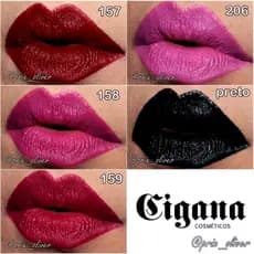 BATOM PRETO HALLOWEN, BATOM BALA, Batom Cintilante, Batom Matte