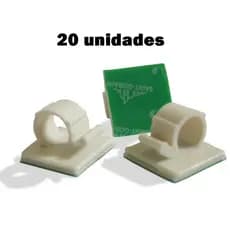 Organizador de fios e cabos autoadesivo 20 unidades MZ CLIP