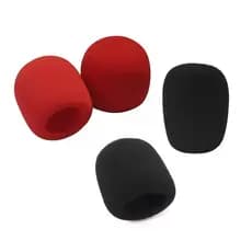 Espuma ou capa para Microfone PRETO OU VERMELHO - Profissional