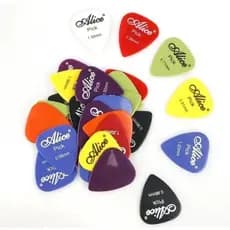 12 Palhetas Alice para violão e guitarra + Porta Palhetas