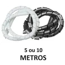 5/10 METROS Organizador de Fios Espiral 12.4 mm 1/2 Polegada