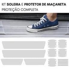 Kit Protetor de Maçaneta e Soleira Automotiva - Proteção Completa
