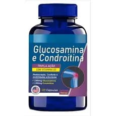 Glucosamina 1500mg e Condroitina 1200mg c/ Vitaminas C e D 120 Cápsulas