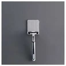 Suporte Porta Aparelho Barbear Multiuso Inox Adesivo Acessórios Banheiro Sem Furos ideal Para Espelhos