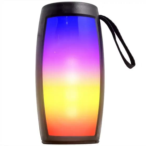 Caixa De Som Bluetooth Amplificada Potente LED RGB USB SD Radio Fm Mp3 Celular Note Tablet Conexão TWS