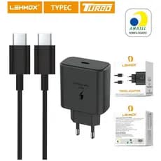 Kit Carregador De Parede Turbo 45W + Cabo USB-C 1 Metro - Recarga Completa em Minutos