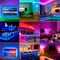 Fita LED RGB 5 Metros Com Controle e Sensor de Som | Decoração Gamer Festa