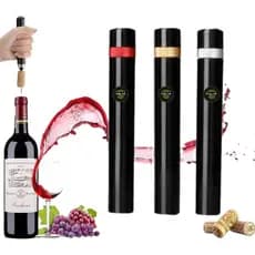 Saca-Rolhas de Vinho a Pressão de Ar | Abridor Agulha Sem Esforço e Rápido