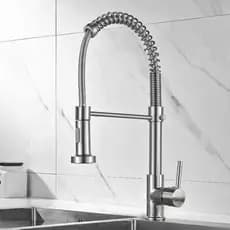 TORNEIRA GOURMET Cozinha Bancada | Bica Flexível 360° | Apenas Água Fria Cromada