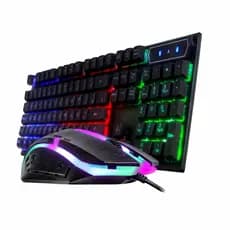 Kit Gamer Teclado e Mouse LED RGB USB para PC Notebook Computador - Envio Imediato