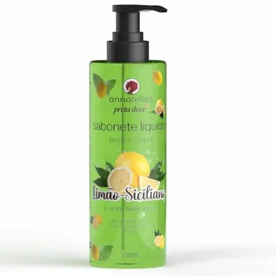 Sabonete Líquido Anna Telles Preta Doce Limão Siciliano 150ml
