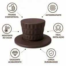 Puxador Pegador Tampa Panela Mônaco Resistente Ao Calor Envio Imediato Pronta Entrega