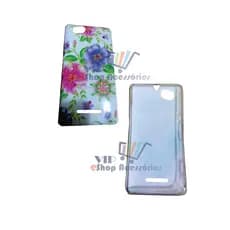 Capinha Xperia C Flores e Strass proteção para celular