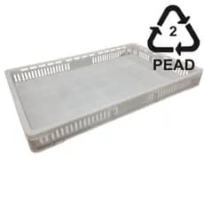 KIT 3 Bandeja PEAD 10 Litros Vazada com Fundo Fechado ETA  64FF Açougue Massa Esfirra