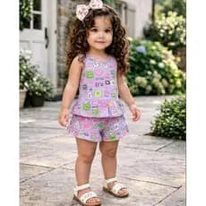 Conjunto Infantil Menina Verão 3 a 4 - PRONTA ENTREGA