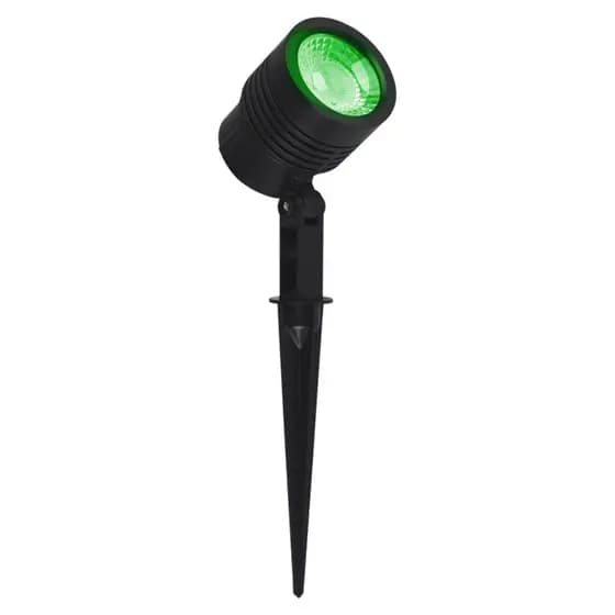 Espeto de Jardim 6W Spot LED Luz Verde IP65 A Prova D'água