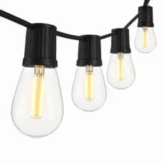 Varal de Luzes Externo 10m 10 Soquetes E27 IP54 Prolongador — Decoração Festa Casamento Jardim