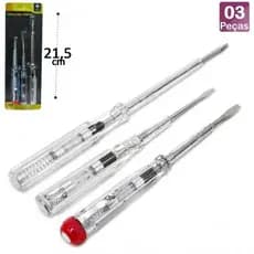 3 Chave de Teste de Voltagem 100v a 500v