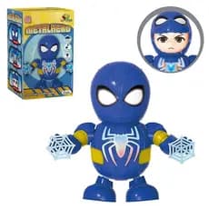 Brinquedo Robô Hero Dançarino Homem Aranha Com Som E Luz Anda