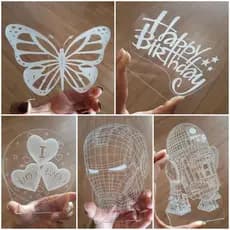 Mini acrílico para luminárias / artesanato