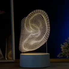 Luminária LED 3D de Mesa / Luz Noturna Presente Criativo / Decoração - orelha, ouvido, órgãos
