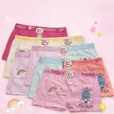 KIT 12 ou 6 Calcinha Boxer Infantil Menina Conforto 2 a 10 Anos