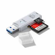 Leitor de Cartão SD Micro SD USB 3.0 Adaptador Alta Velocidade para PC Notebook SDXC SDHC TF Dual Slot 2 em 1