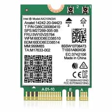 Placa De Rede Wi-fi 6e Intel Ax210 Ngw Bluetooth 5.3 5400mb Wifi PC Notebook NGFF Windows Linux
