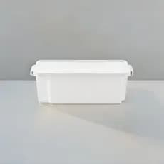 Caixa Plástica 25L com Tampa para Frigorífico Carnes e Aves Resistente