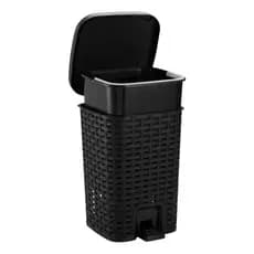 Lixeira Smart Preta / Grande 15 Litros Banheiro Cozinha Escritorio com amortecedor