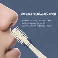 Kit 5 Depilador Aparador De Pêlos Do Nariz Com Cabeça Dupla Limpeza Ouvido Lavavel Pratico Manual