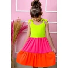 Vestido PREMIUM Infantil Tik Tok Tamanho do 2 ao 14