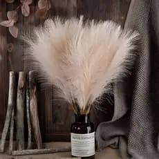 10 Unidades Capim dos Pampas Artificial 70cm | Máximo Volume