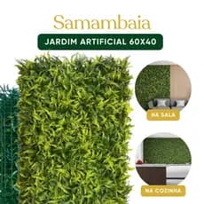 Jardim Vertical Samambaia 60x40 | 1 Placa | Visual Cheio | Encaixe Fácil