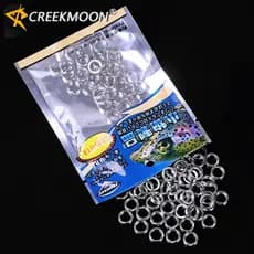 100pcs Anéis Divididos De Pesca A Quente 3-8# Conector De Peixe De Aço Inoxidável Linha Durável Tackle De Alta Qualidade